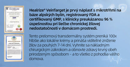 👩‍⚕️✅ Healrize® VeinTarget mikrojihlová náplasť ⚡ Okamžitá úľava, dlhodobé výsledky